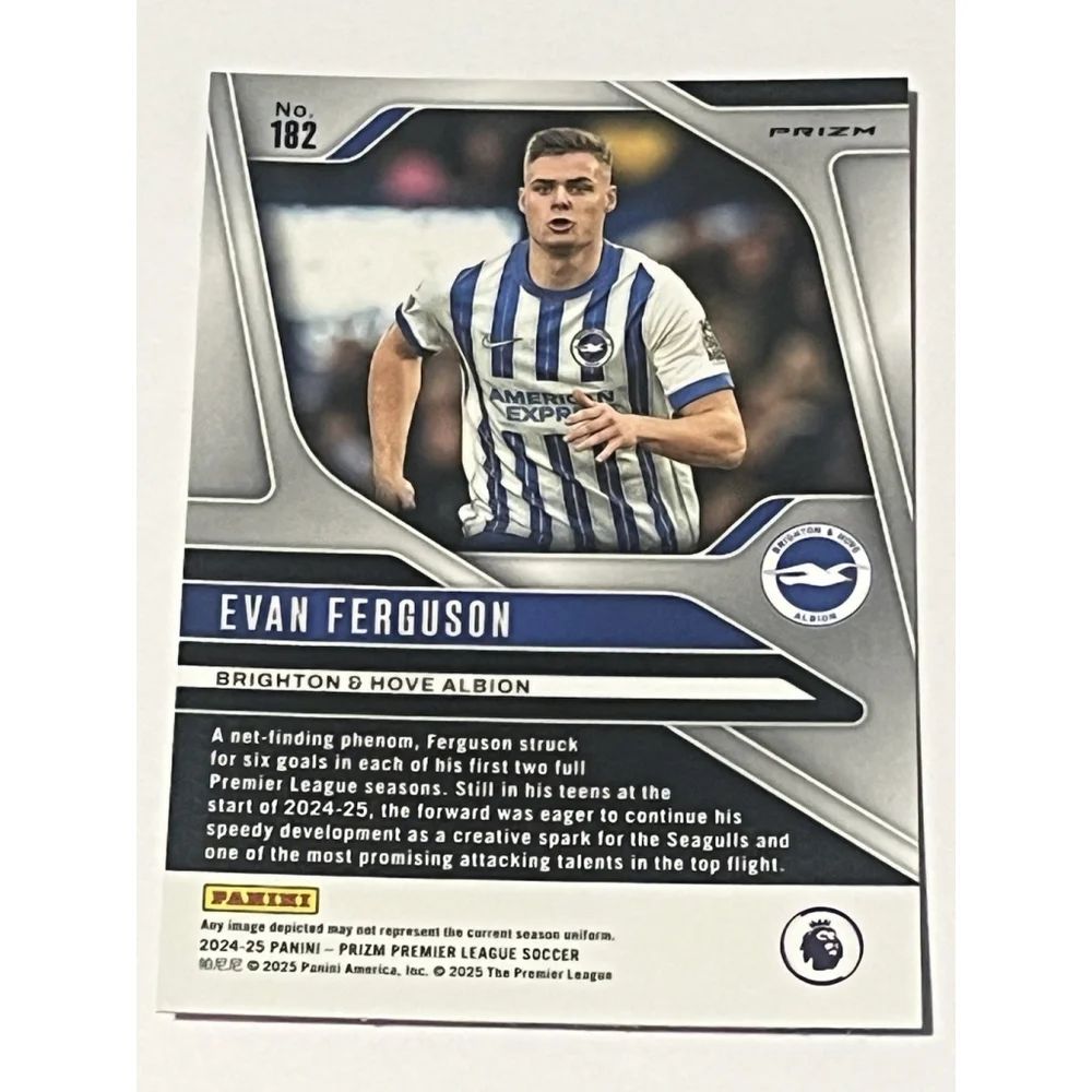Evan Ferguson Panini Pink Prizm Premier League Brighton #182